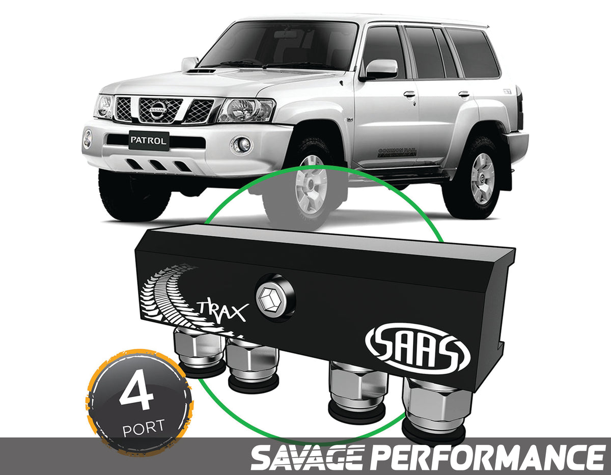 Diff Breather Kit 4 Port suits NISSAN PATROL GU Y61 19972015