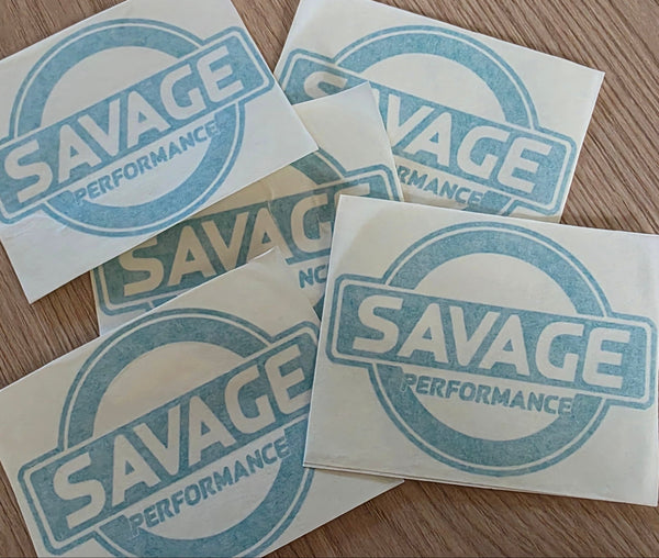 Teal - Savage Performance Sticker (Round)