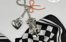 Race Car F 1 Inspired Keychain - For The Girlies