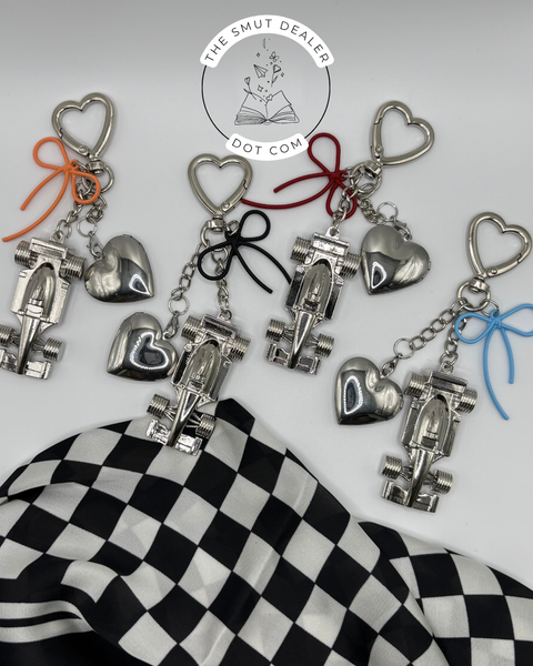 Race Car F 1 Inspired Keychain - For The Girlies