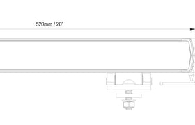 HULK 4x4 20 inch LED Slimline Single Row Lightbar