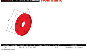 Nolathane - Holden HQ HJ HX HZ WB - Front Steering Coupling Bushing