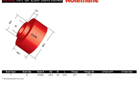 Nolathane - Ford Falcon Fairlane Cortina - Rear Sway Bar Link Bushing