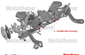 Nolathane - Ford Focus LS LT LV Mazda 3 BK BL - Rear Sway Bar Mount Bushing