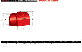 Nolathane - Ford Focus LS LT LV Mazda 3 BK BL - Rear Sway Bar Mount Bushing