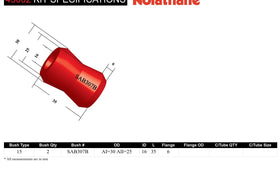 Nolathane - fits Ford Holden Mazda Toyota Mitsubishi Nissan Suzuki - Rear Shock Absorber Bushing