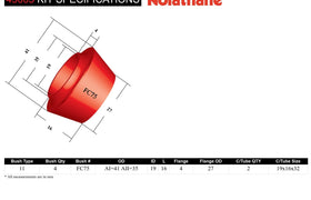 Nolathane - Ford Cortina Escort MK1 MK2 - Front Control Arm Lower Outer Bushing