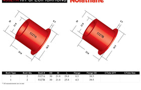 Nolathane - fits Toyota Camry Avalon - Front Control Arm Lower Inner Front Bushing