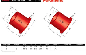Nolathane - Toyota Camry Avalon - Front Control Arm Lower Inner Front Bushing