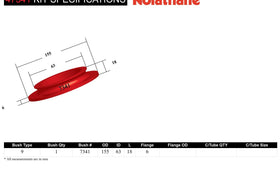 Nolathane - Ford Falcon BA BF Territory SX SY - Rear Spring Pad