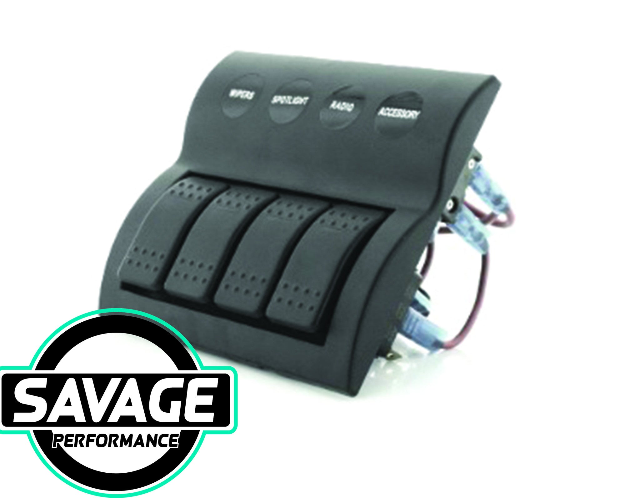 Jaylec LED Switch Rocker Panel 4 Way 4x ON/OFF Prewired