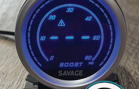 52mm Digital Savage 60 PSI Diesel Boost Gauge PSI 7 Colours