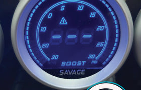 52mm Digital Savage Boost Gauge PSI 7 Colours