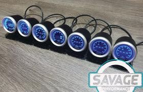 52mm Digital Savage Boost Gauge PSI 7 Colours