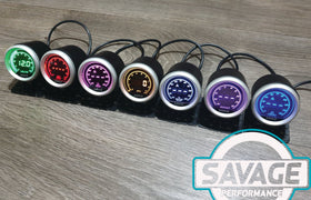 52mm Digital Savage Oil Pressure Gauge 7 Colours