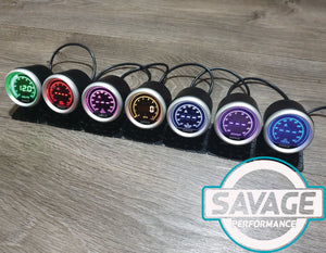 52mm Digital Savage Oil Pressure Gauge 7 Colours *Savage Performance*