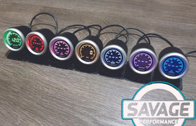 52mm Digital Savage Transmission Temperature Gauge 7 Colours *Savage Performance*