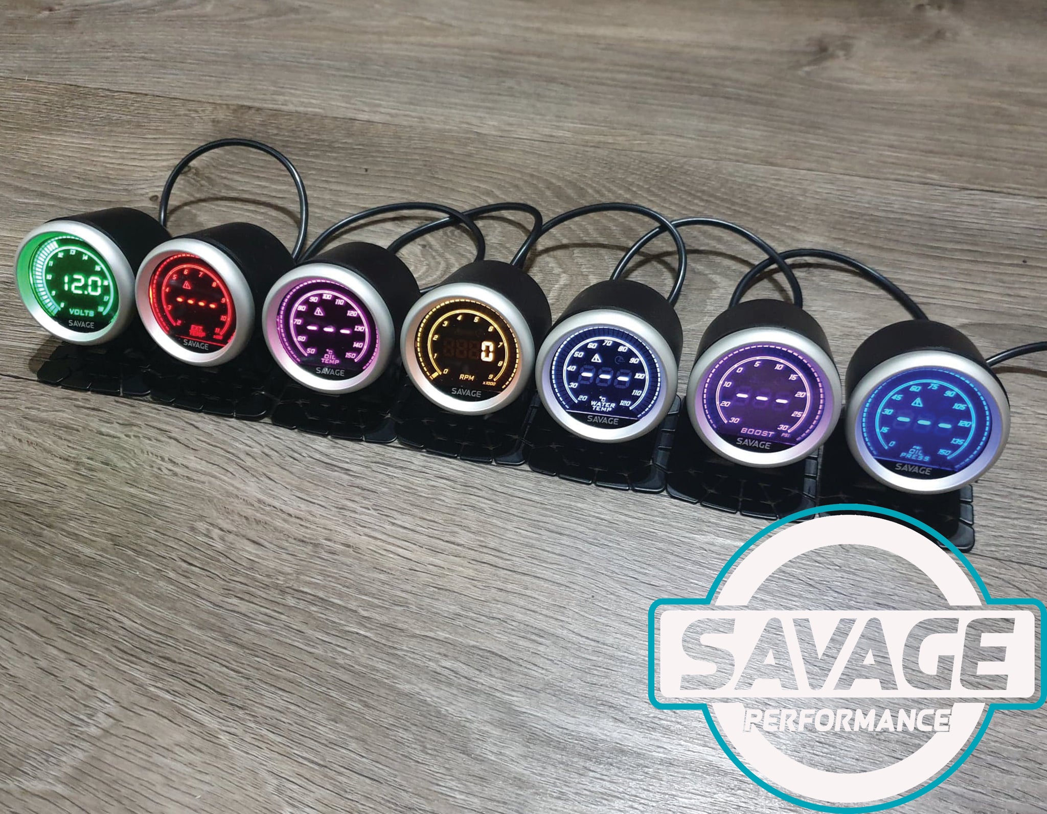 52mm Digital Savage Boost Gauge PSI 7 Colours *Savage Performance*