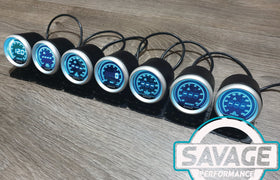 52mm Digital Savage Boost Gauge PSI 7 Colours
