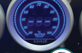 52mm Digital Savage Water Temperature Gauge 7 Colours *Savage Performance*