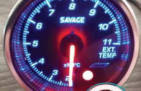 52mm Savage EGT (Exhaust Gas Temperature) Gauge 7 Colours *Savage Performance*
