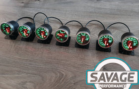 52mm Savage AFR Wideband (Air Fuel Ratio) Gauge 7 Colours *Savage Performance*