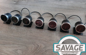 52mm Savage AFR Wideband (Air Fuel Ratio) Gauge 7 Colours