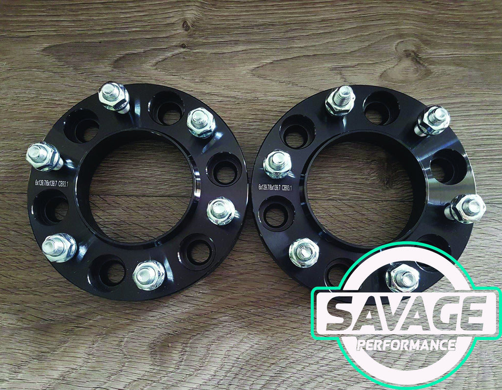 6x139.7 25mm Wheel Spacers FORD RANGER / MAZDA BT50 – Savage ...