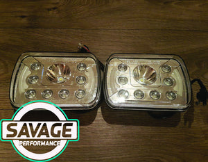 7 Inch x 5 Inch LED Headlights *Savage Performance*