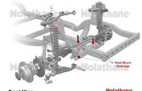 Nolathane - fits Toyota Hilux KZN185 RZN185 Landcruiser Prado VZJ95 KZJ95 - Front Steering Rack and Pinion Bushing