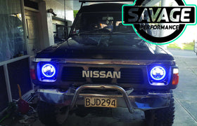 7 Inch RAINBOW HALO Round LED Headlights *Savage Performance*
