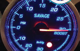 60mm Savage Boost Gauge PSI 7 Colours *Savage Performance*