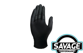 Mechanix Heavy Duty Black Nitrile Gloves - 100 Pack (5mil) - Size Large