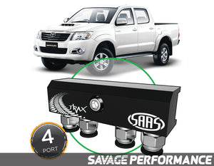 SAAS - Diff Breather Kit - 4 Port suits TOYOTA HILUX 1997-2015 - All Models