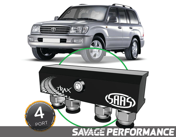 Diff Breather Kit - 4 Port suits TOYOTA LANDCRUISER 100 Series 1998-2007