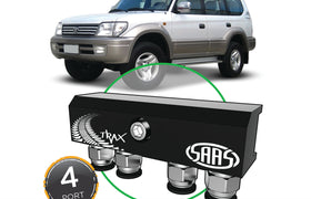 SAAS - Diff Breather Kit - 4 Port suits TOYOTA PRADO 90 Series 1996-2002