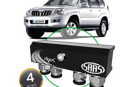 SAAS - Diff Breather Kit - 4 Port suits TOYOTA PRADO 120 Series 2002-2009