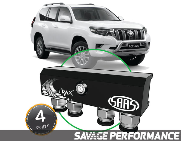 SAAS - Diff Breather Kit - 4 Port suits TOYOTA PRADO 150 Series 2009- Current