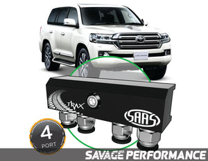 SAAS - Diff Breather Kit - 4 Port suits TOYOTA LANDCRUISER 200 Series 2007-2018