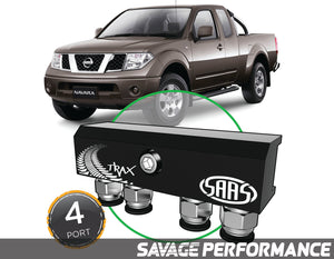Diff Breather Kit - 4 Port suits NISSAN NAVARA D40 2006-2015