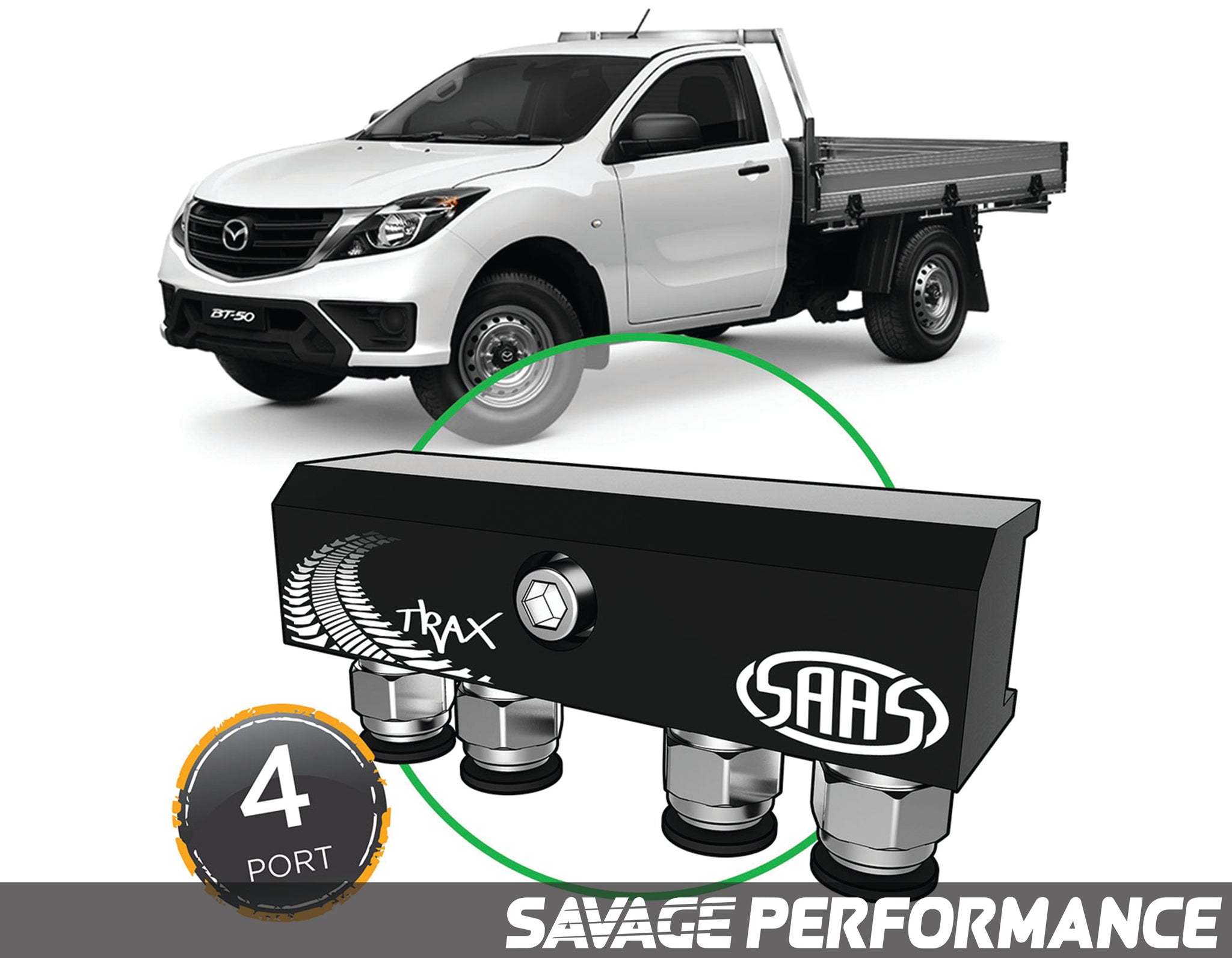 Diff Breather Kit - 4 Port suits MAZDA BT-50 UP UR 2011-2015