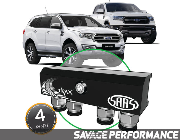Diff Breather Kit - 4 Port suits FORD RANGER / EVEREST 2015- Onwards