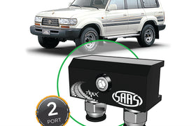 SAAS - Diff Breather Kit - 2 Port suits TOYOTA LANDCRUISER 80 Series 1990-19980