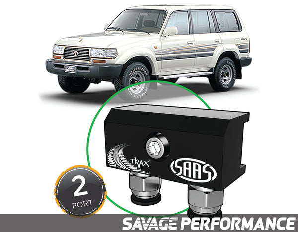 SAAS - Diff Breather Kit - 2 Port suits TOYOTA LANDCRUISER 80 Series 1990-19980