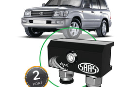 SAAS - Diff Breather Kit - 2 Port suits TOYOTA LANDCRUISER 100 Series 1998-2007