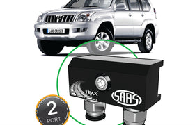 SAAS - Diff Breather Kit - 2 Port suits TOYOTA PRADO 120 Series 2002-2009