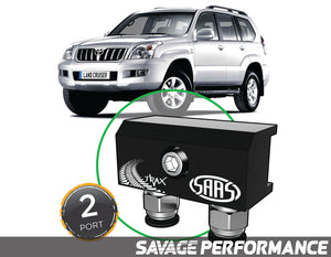 SAAS - Diff Breather Kit - 2 Port suits TOYOTA PRADO 120 Series 2002-2009