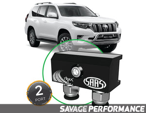 SAAS - Diff Breather Kit - 2 Port suits TOYOTA PRADO 150 Series 2009- Current