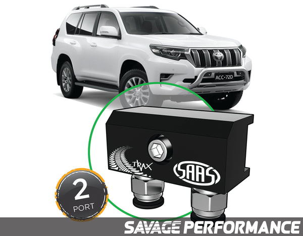 Diff Breather Kit - 2 Port suits TOYOTA PRADO 150 Series 2009- Current
