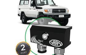 SAAS -Diff Breather Kit - 2 Port suits TOYOTA LANDCRUISER 70 Series 1985-2018